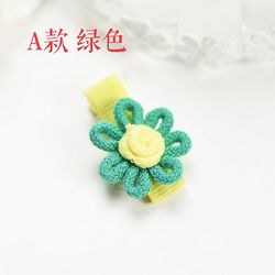 Børns hår klud Baby Klip Hårnål Hovedbeklædning Farverig blomst Sol Hår klip Prinsesse Hårtilbehør Acessorio de Cabelo T