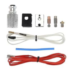 Hotend Kit mallille Prusai3 Mk3 Mk2s/mk2.5 V6 silikonisukan hotendsuuttimella