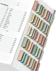 Unbrand Raamatun välilehdet, laminoidut Raamatun välilehdet Raamatun tutkimiseen, suurikokoiset neutraalit Raamatun välilehdet navigoinnin helpotta...