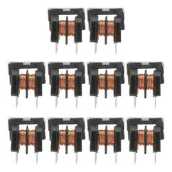 10kpl Common Mode Inductor Filter Kestävä induktorisuodatin UU9.8 Pitch 7x8mm 10mH Musta 2X1.8CM