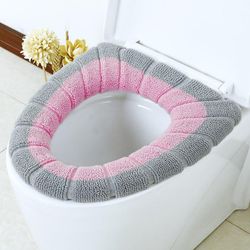 Unbrand Toilet sæde cover Mat Badeværelse Toilet Pad Pude Pink