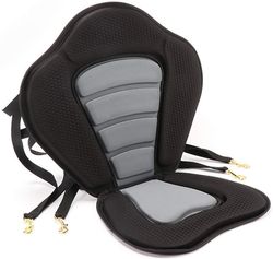 Linkrunning Kajak sædepude justerbar Ocean Ropude Aftagelig Skridsikker polstret, 1 stk sort 47.5*8*51cm