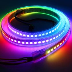 Otwoo Ws2812b individuelt adresserbar LED strip lys,5m 5050smd 150 pixels ip30 sort printkort drøm farve DIY projekter strip belysning 5M 300LEDs I...