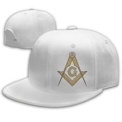 Bricks Masons Kompas & firkant g frimurersymbol baseball kasket Hvid One