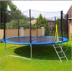 8 fot trampoline sikkerhetsnett for utendørs barn, nylon beskyttelsesnett trampoline gjerde tilbehør, beskyttelsesnett Seine trampoline vakt nett W...