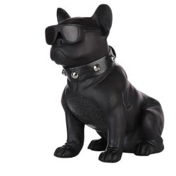 Ch-m10 Creative Bulldog Shape Stereo Langaton Bluetooth-musiikkikaiuttimen tuki Tf / u-levy / fm - musta