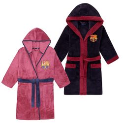 FC Barcelona Gutter Dressing Kjole Kappe Hette Fleece Barn OFFISIELL Fotball Gave Marineblå 7-8 Years