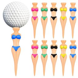 10 kpl golfpaitoja, luovia bikini-naulanmuotoisia golfkynsiä, golfharjoitteluun ja harjoitteluun tarkoitettuja tarvikkeita