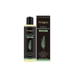 Hoegoa Rosemary Thickening Shampoo Herbal Essence ravitsee ja palauttaa hiuksia ja öljyn hallintaa Pörröinen shampoo 100 ml