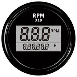Veneen LED-digitaalinen kierroslukumittari Moottorin käyttötuntimittari Veneiden perämoottorien kierroslukumittari
