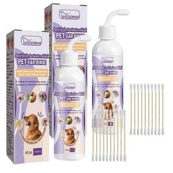 Koiran korvanpuhdistusaine, korvatulehduksen hoito koirille Kissoille, poistaa korvan hajun Poistaa vahan lian, rauhoittaa kutisevia tulehtuneita k...