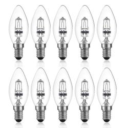 10 kpl E14 2700k himmennettävä lämmin valkoinen halogeenikynttilälamppu AC 220-240V