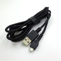 Micro USB -kaapeli Razer Basilisk Viper Ultimate Naga V2 Pro -hiirilaturille Musta