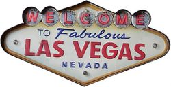 Metallinen LED-kyltti koristeellinen baari Led metalliseinävalokyltti (las Vegas)