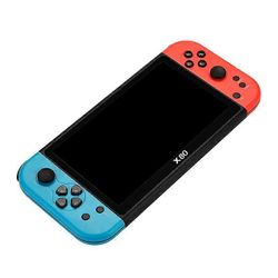 X80 7" tuumainen 20000+ peliä Sisäänrakennettu kädessä pidettävä videopelikonsolisoitin 16GB sininen punainen