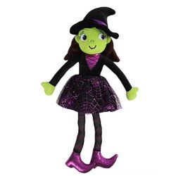 Söpöt noidat pehmolelut täytetty nukke ihana pehmeä pehmolelu tyynytyyny pehmolelunukke lapsille tytöille lahjakoristekokoelma Musta