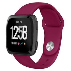 AIR Udskiftning Silikone Rem til Fitbit Versa - Vin Rød