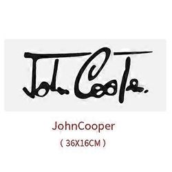 JCW John Cooper Works Sign tarratarra Mini Cooper R55 R56 R60 R61 F54 F55 F56 F60 Countryman Decoration Tyyli C Red