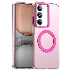 varten Realme C75 Kotelo Yhteensopiva MagSafe Anti Drop Hybridi Puhelimen Takakansi - Punainen Monivärinen Red