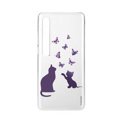 Crazy Kase Skrog til Xiaomi Mi 10 Soft Kitten leger med butterfly