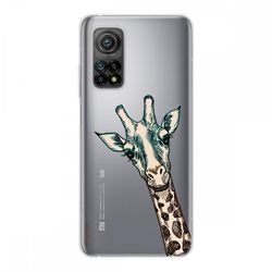 Crazy Kase Skrog til Xiaomi Mi 10t i silikone fleksibel 1 mm, girafhoved