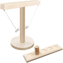 AIR Ring Toss Game Toy Interactive Moderne Træ Sæt Bimini med Shot Ladder Bundle 02