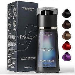 Hiusvärishampoo, polaarinen hiusvärishampoo, Polar Haircare pikavärishampoo, luonnollinen hiusvärishampoo harmaille hiuksille, sopii naisille musta