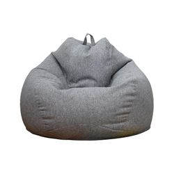 Ny ekstra stor sækkestol stole sofa sofabetræk indendørs doven liggestol til voksne børn kampagnepris Grå 80 * 90cm