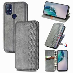Gangxun Sag for Oneplus Nord N10 Flip Cover Tegnebog Flip Cover Tegnebog Magnetisk Beskyttende Handytasche sag Etui - Grå