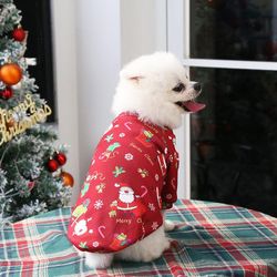 Hund Tøj Julefrokost Kæledyr Små hunde Cat Beklædning Vinter XL