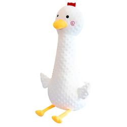 Handuo Swan Udstoppede Dyr, gås Plys White Udstoppede Animal Legetøj Gaver til Kids Hvid 90cm