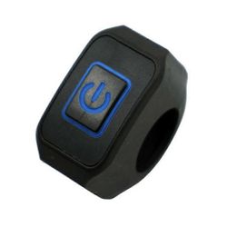 Vedenpitävän sarven ohjaustangon painike off-kytkin ulkona valaistus moottoripyörä Sininen