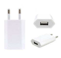 Trade Max Compatible with iPhone USB Charger to / Samsung 5V / 1A mfl White