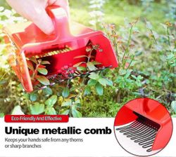 Marjanpoimija metallikammalla ja mukavalla kahvalla helpottaa marjankorjuuta