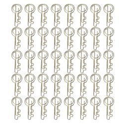 2025 Uusin malli 40 kpl paperiliitin Ainutlaatuinen avaimen muotoinen kannettava uudelleenkäytettävä söpö