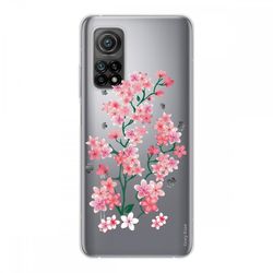 Crazy Kase Skrog til Xiaomi Mi 10t i silikone soft 1 mm, Sakura Blomster