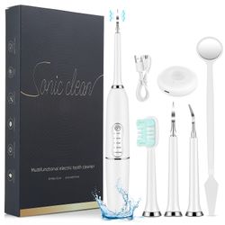 Sevenprin Elektrisk Dental Calculus Remover Tandrensning Device Tandrensning Tandblegning Vandingsmaskine Fjern Tartar Scaler Tænder Care