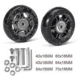 Tyst vagnväska Resväska Universal Wheel Rubber Runner Resväska Lager reparationssats -45mm * 18mm-bebetter 76mm* 24mm