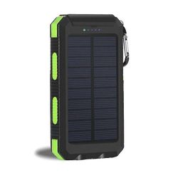 20000mah DIY vanntett solenergi Bank 2 usb lader tilfelle kit, rask og sikker lader Power Bank Grønn