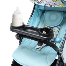 Baby Stroller Accessories Barnvagn Middagsbord Bricka Tillbehör Tallrik Handstöd Skåltillbehör För småbarn Spädbarn Flickor Pojkar Mjölkflaska Cup