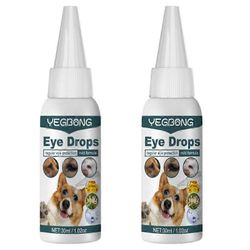 2kpl lemmikkieläinten silmätipat allergioiden tai vieraiden esineiden aiheuttamaan sidekalvotulehdukseen