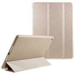 PU nahka + pehmeä silikoninen takakuori kolminkertainen jalustan kansi iPadille 9.7 tuumaa (2018) / (2017)