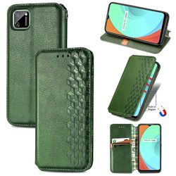 Gangxun Sag for Realme C11 Flip Cover Tegnebog Flip Cover Tegnebog Magnetisk Beskyttende Handytasche Sag Etui - Grøn
