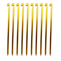 10pcs/lot 16cm aluminiumslegering telt pløkker Garden Stakes, Color Gold