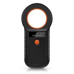 134.2KHz RFID -eläinsirunlukija 15 numeroa Pet ID -skanneri EMID -B -tunnisteen rekisteröinti lehmän kalakoiralle Musta