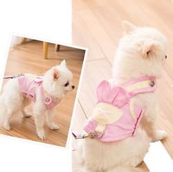 Yunshu Vest-stil hundesnor sød åndbar hundesnor sæt Pink M