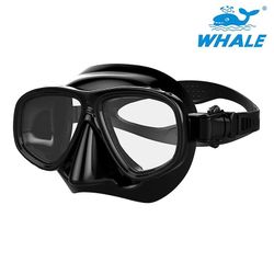 Whale Voksen Dykning Briller Mask Silikone Diving Goggle Underwater Salvage Dykning Mænd Kvinder Big Frame Swim Beskyttelsesbriller Rød