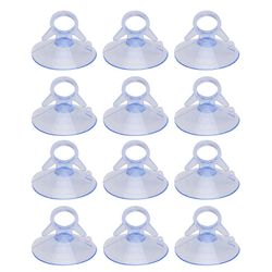 12 kpl 45 mm PVC-vetorengas imevä kalasäiliö kiinteä lasi tyhjiöimukuppi Läpinäkyvä 4.50X4.50X4.50CM