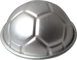 unbrand 3D-jalkapallo alumiininen leivinpannu | 3.14in jalkapallokakku pannu lapset DIY 3d syntymäpäiväkakku pannu, alumiiniseoskakku muotit tarttu...