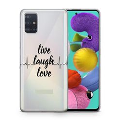 König Taske Mobiltelefonbeskytter til Samsung Galaxy A91 Case Cover Bag Kofanger Cases TPU Ny Livet Latter Kærlighed